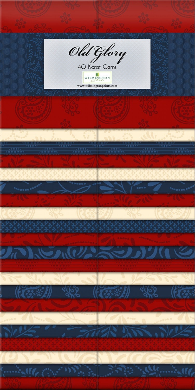 Old Glory by Essential Gems 2-1/2in Strips 40pcs #Q842-46-842