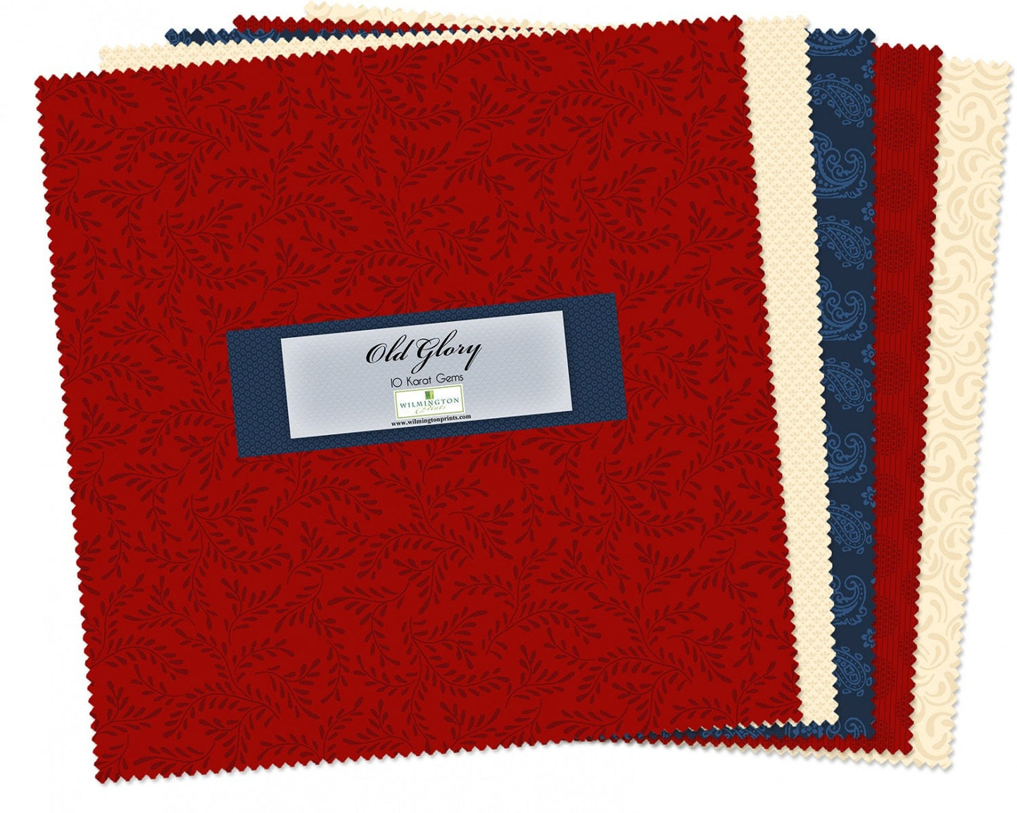 Old Glory by Essential Gems 10in Squares 42pcs # Q512-46-512
