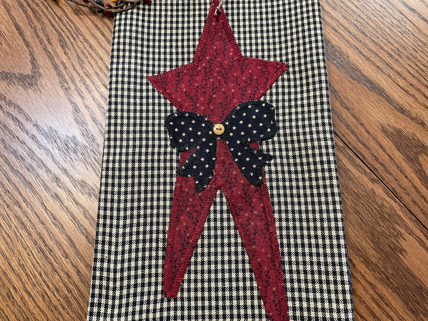 Primitive Farmhouse Americana Star Towel Item # 1713