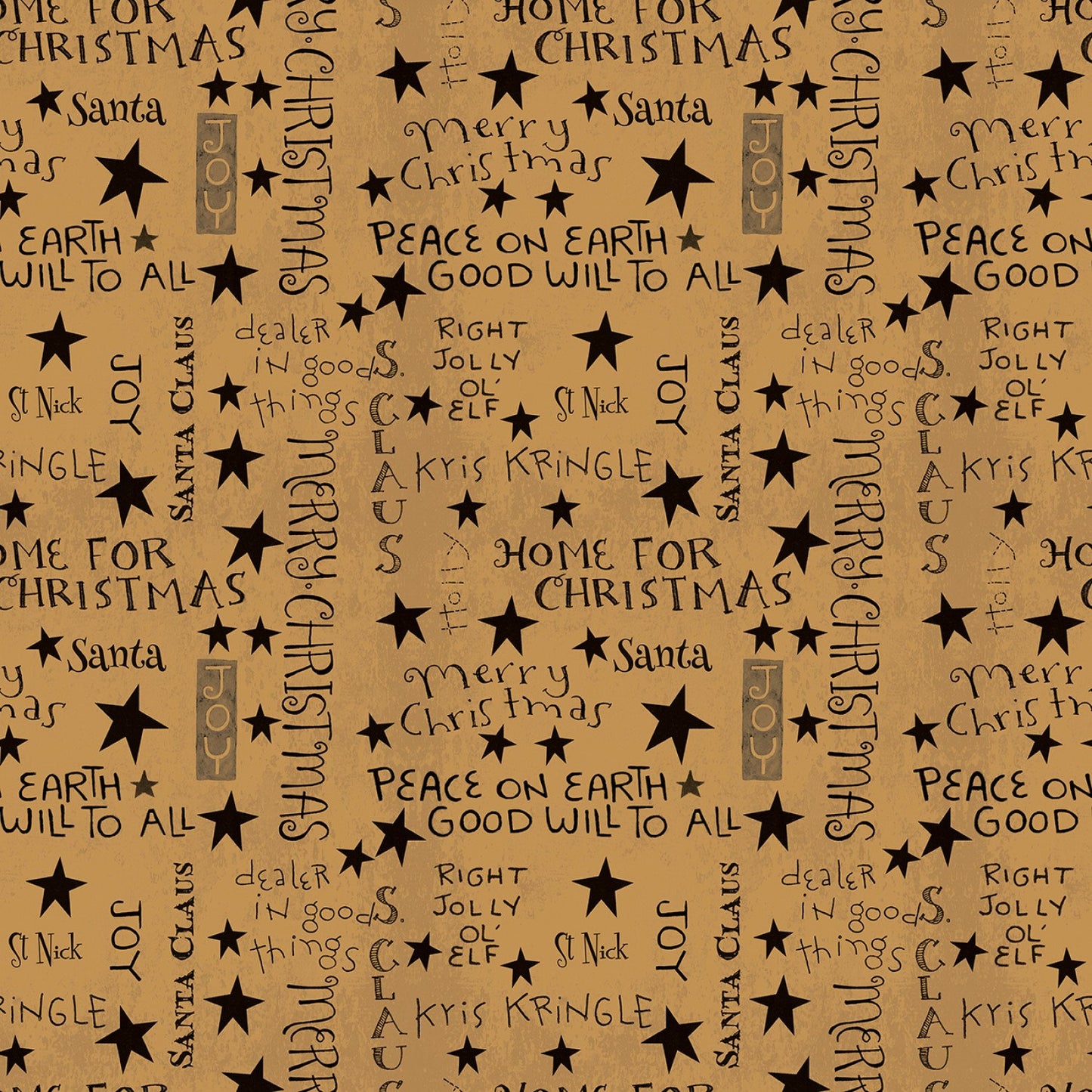 Kringle by Teresa Kogut Words Gold # C13446R-GOLD