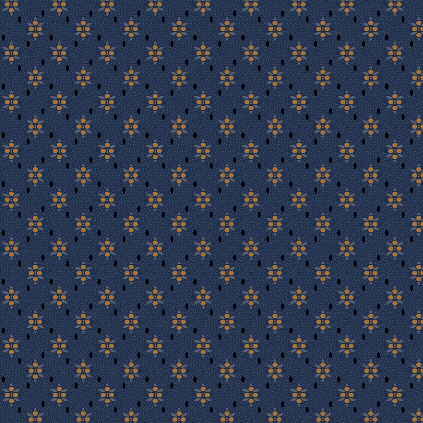 Sturbridge Floral Petites by Pam Buda Blue Widget # R170718D-BLUE