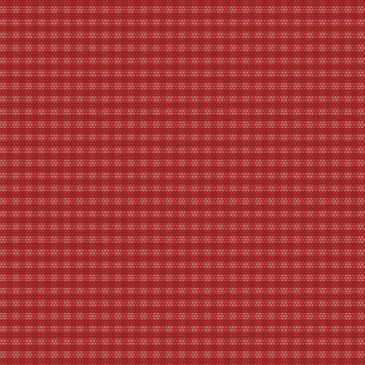 Golden Era by Paula Barnes Red Plaid Dot # R220643-RED