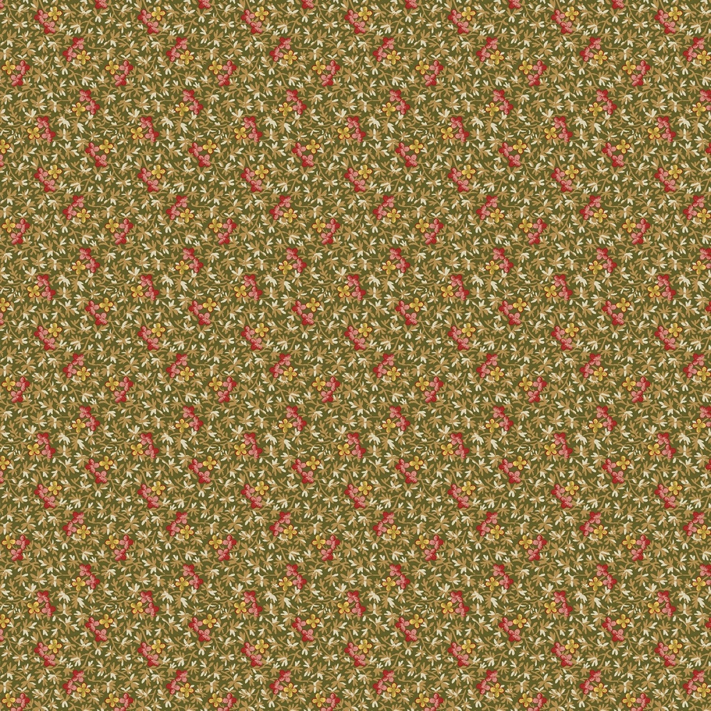 Golden Era by Paula Barnes Green Petite Floral # R220644-GREEN
