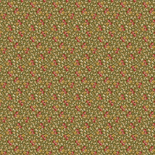 Golden Era by Paula Barnes Green Petite Floral # R220644-GREEN