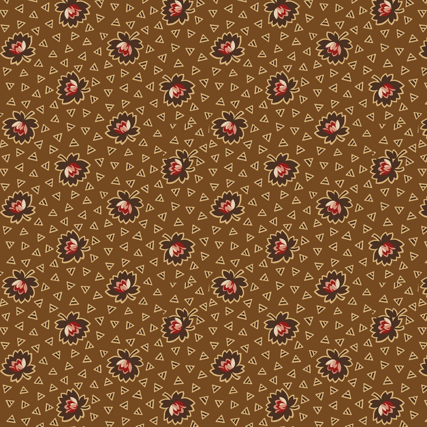 Butternut & Peppercorn 2 by Pam Buda Brown Double Bloom # R170751-BROWN