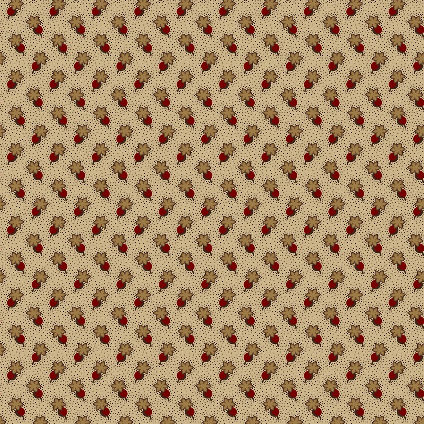 Butternut & Peppercorn 2 by Pam Buda Linen Circle Star # R170755-LINEN