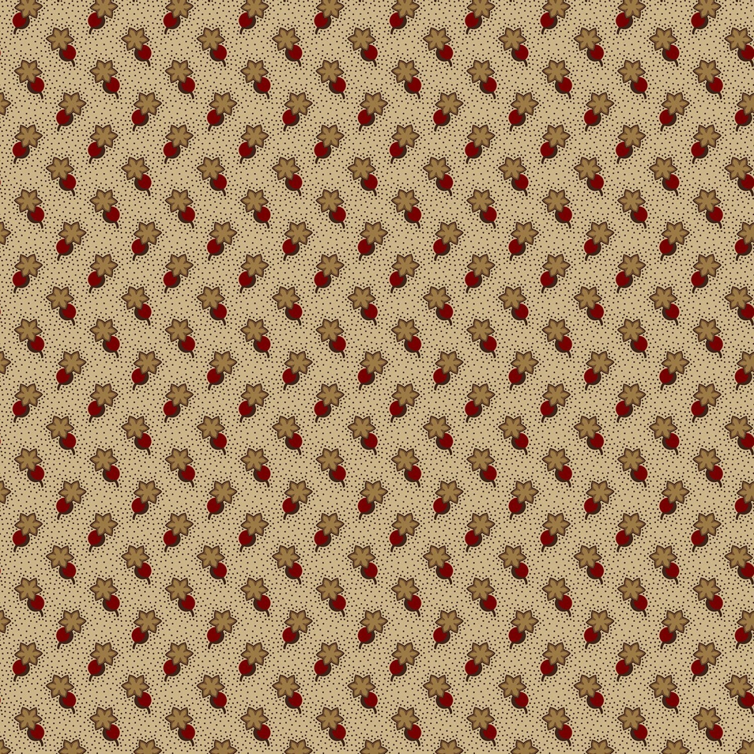 Butternut & Peppercorn 2 by Pam Buda Linen Circle Star # R170755-LINEN
