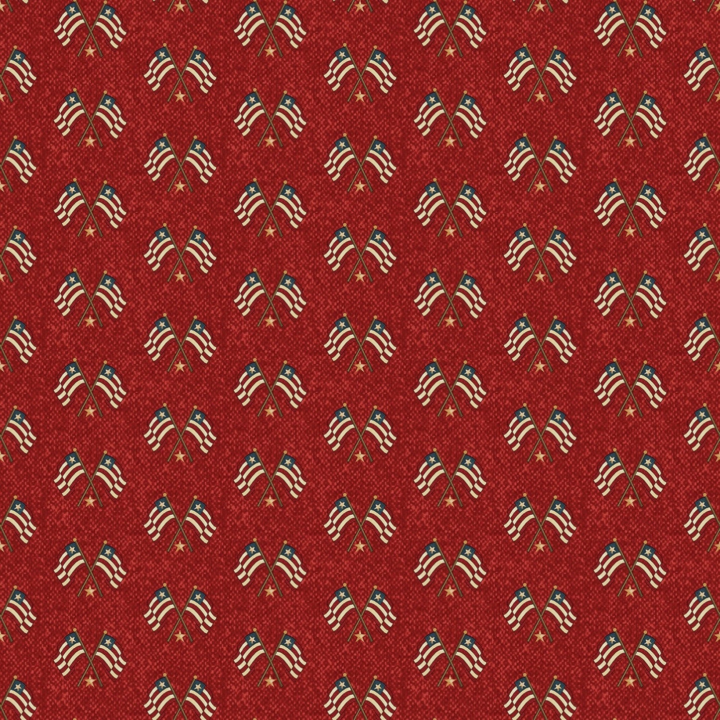 American Spirit by Cheryl Haynes Flags Red #16107B-10