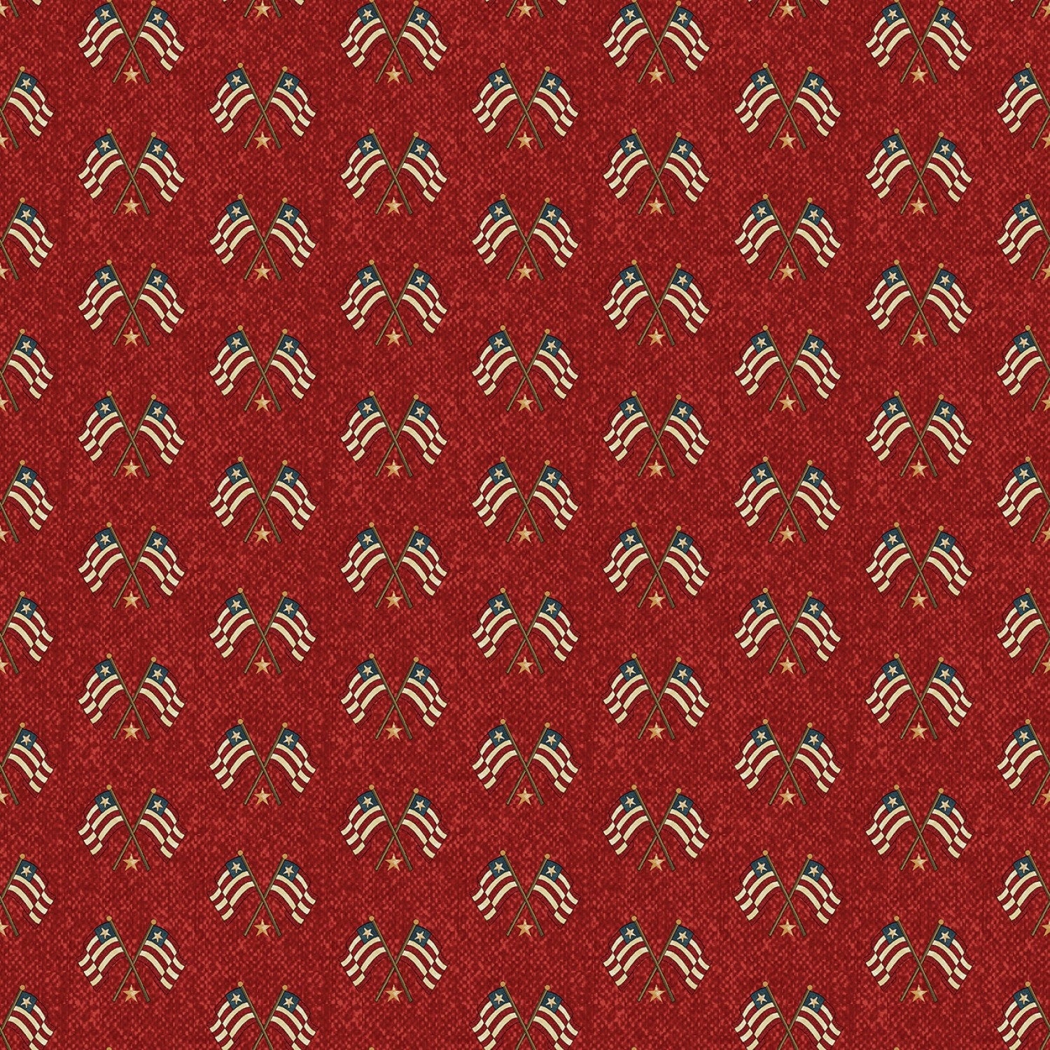 American Spirit by Cheryl Haynes Flags Red #16107B-10