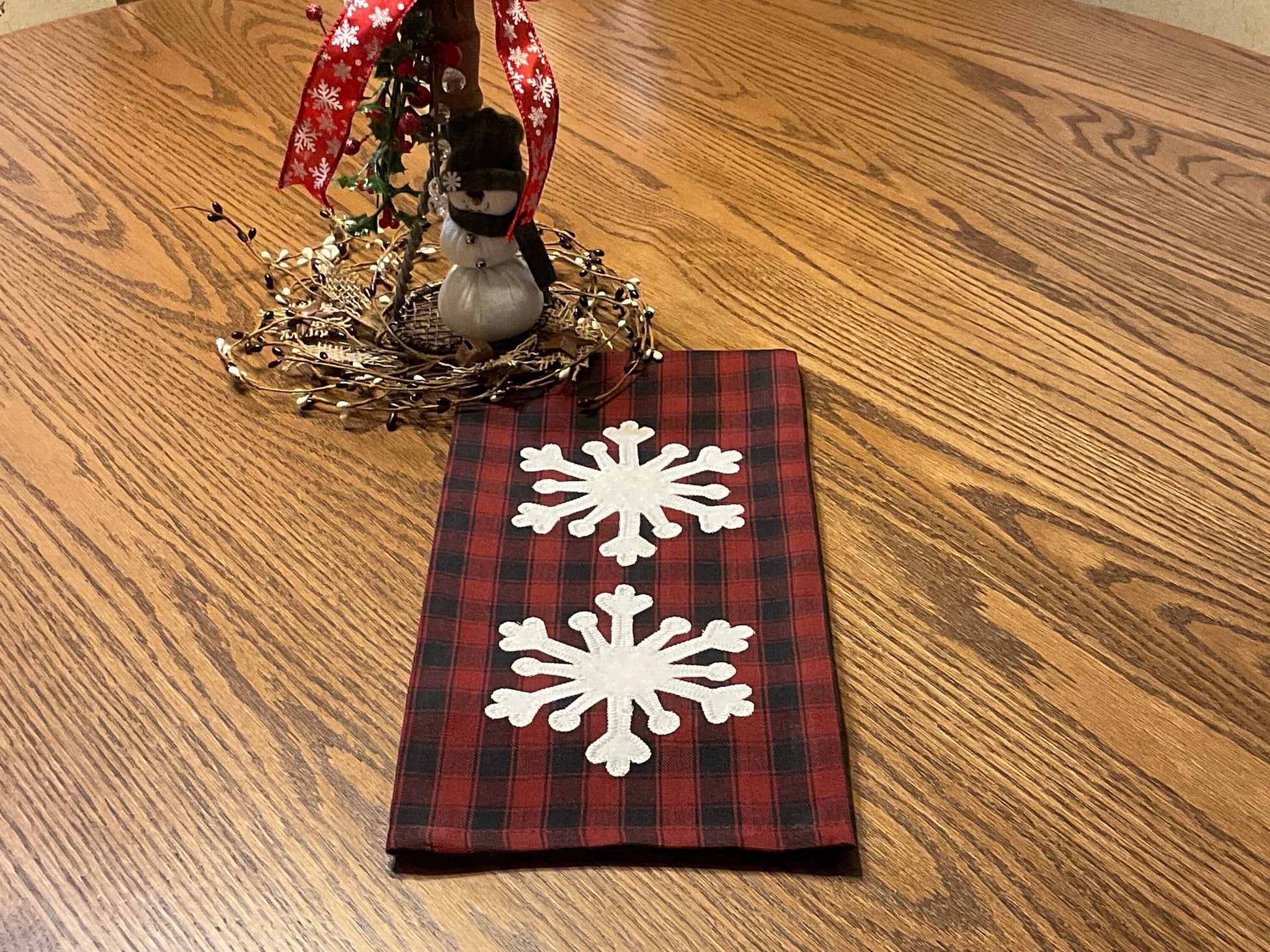Christmas Primitive Farmhouse Towel Item #1836