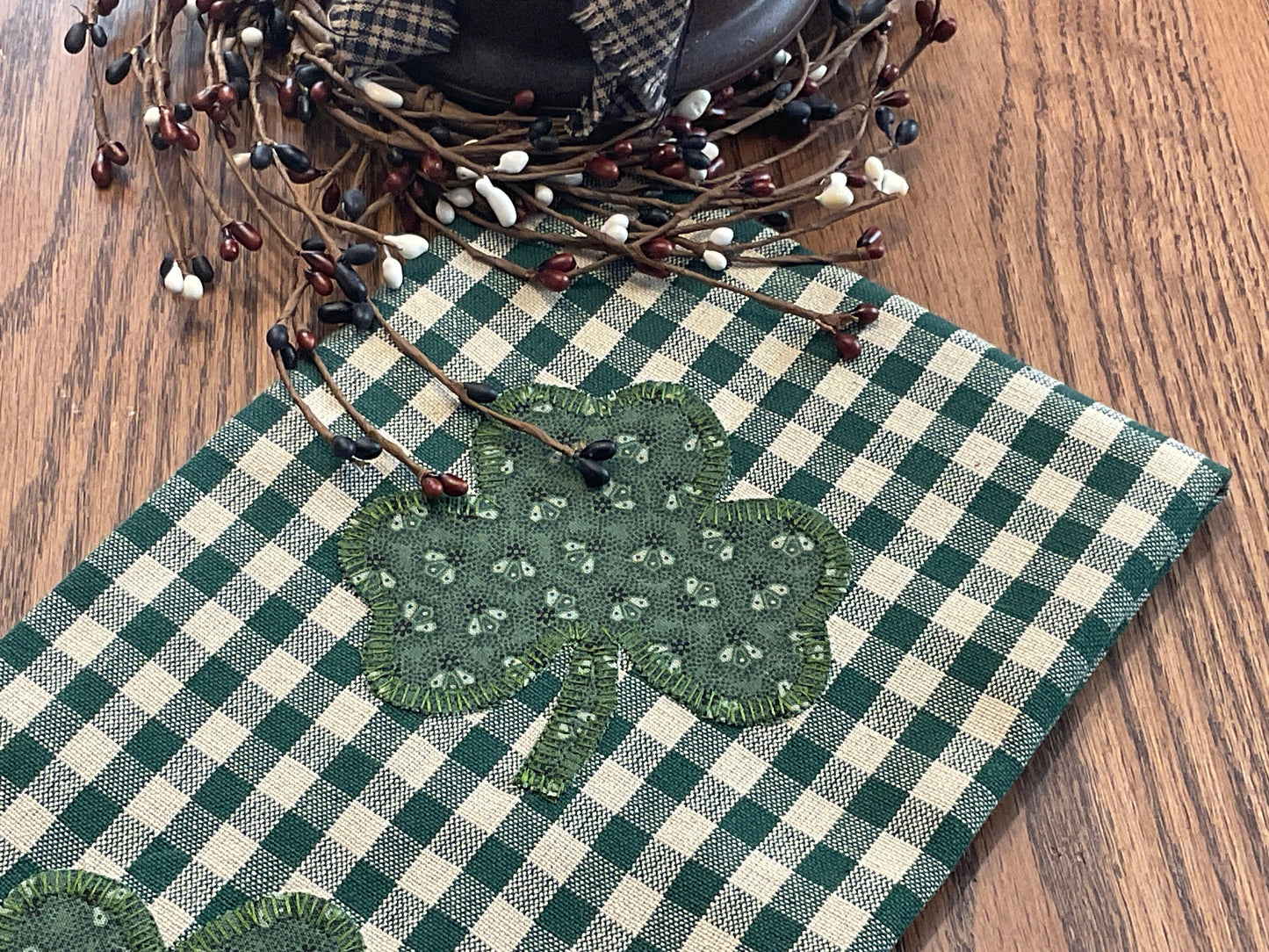 Primitive Farmhouse St.Patrick's Towel Item #1863