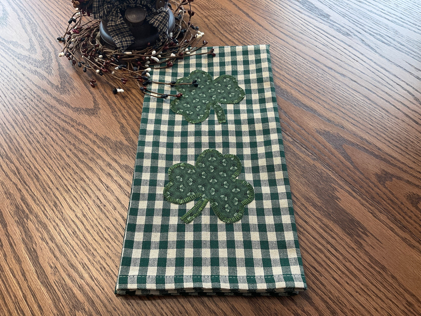 Primitive Farmhouse St.Patrick's Towel Item #1863