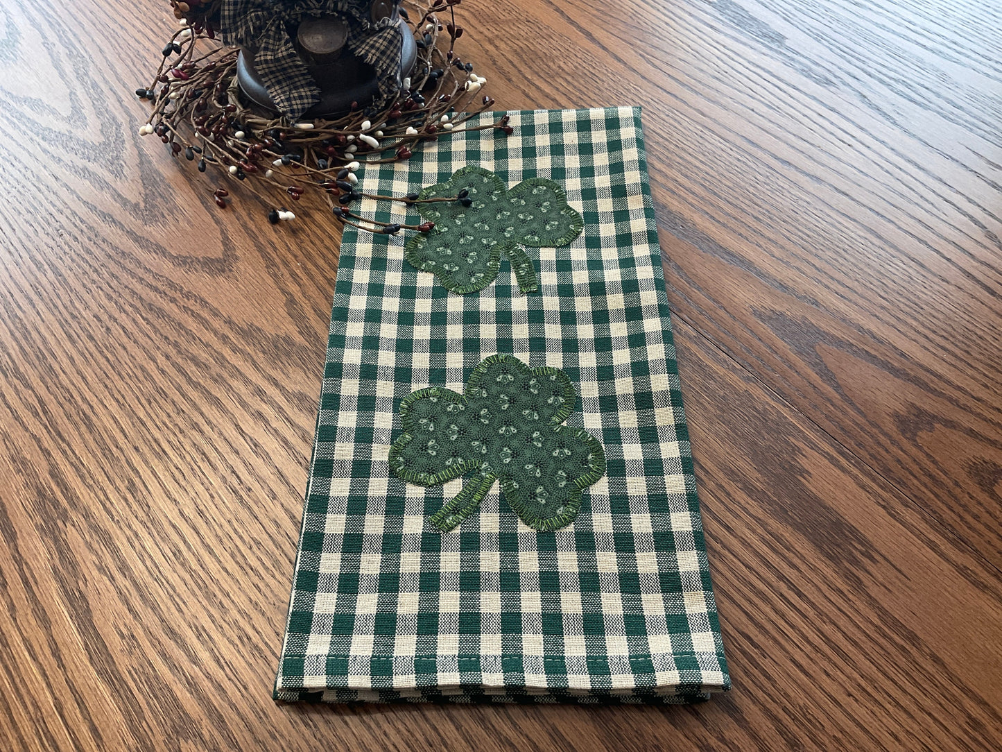 Primitive Farmhouse St.Patrick's Towel Item #1857