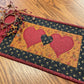 Primitive Farmhouse Valentine Table Runner Item 1826