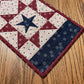 Primitive Farmhouse Americana Patriotic Table Runner Item #1896