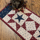 Primitive Farmhouse Americana Patriotic Table Runner Item #1896