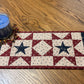 Primitive Farmhouse Americana Patriotic Table Runner Item #1896