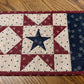 Primitive Farmhouse Americana Patriotic Table Runner Item #1896