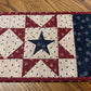 Primitive Farmhouse Americana Patriotic Table Runner Item #2032