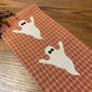 Primitive Farmhouse Ghost Halloween Towel Item #1745