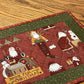 Christmas Primitive Farmhouse Santa Table Runner Item #1944