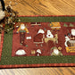 Christmas Primitive Farmhouse Santa Table Runner Item #1944