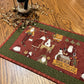 Christmas Primitive Farmhouse Santa Table Runner Item #1944