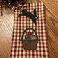 Primitive Farmhouse Easter Bunny Towel Item #1874