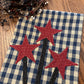 Primitive Farmhouse Americana Star Towel Item #1891