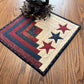 Americana Primitive Farmhouse Log Cabin Table Topper Item #1892