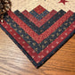 Americana Primitive Farmhouse Log Cabin Table Topper Item #1893