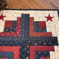 Americana Primitive Farmhouse Log Cabin Table Topper Item #1894