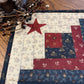 Americana Primitive Farmhouse Log Cabin Table Topper Item #1894