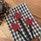 Primitive Farmhouse Americana Star Towel Item #1891