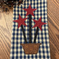 Primitive Farmhouse Americana Star Towel Item #1891