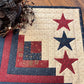 Americana Primitive Farmhouse Log Cabin Table Topper Item #1892