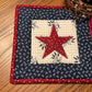 Primitive Farmhouse Americana Potholders Item #1901