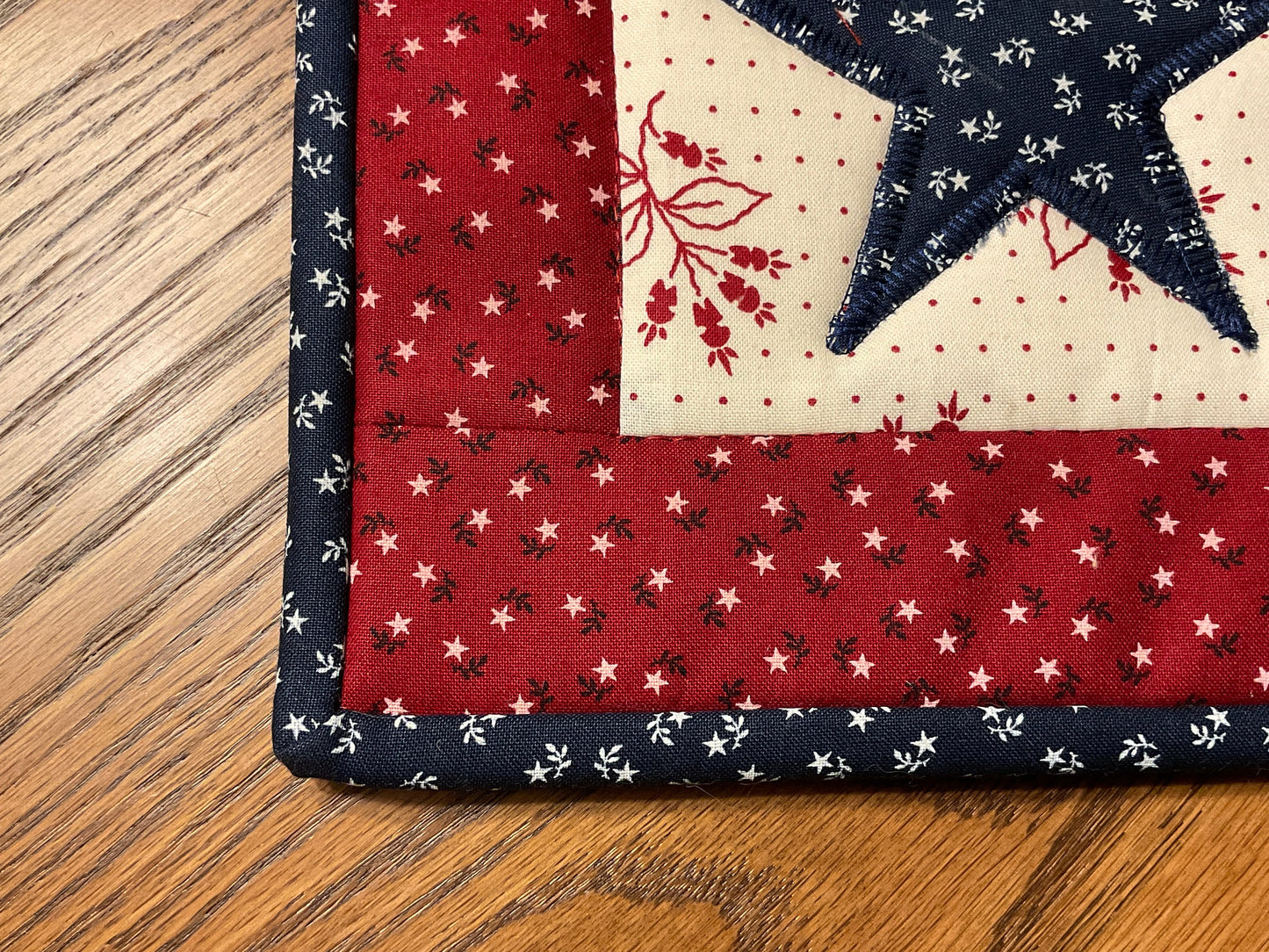 Primitive Farmhouse Americana Star Potholders Item #1903