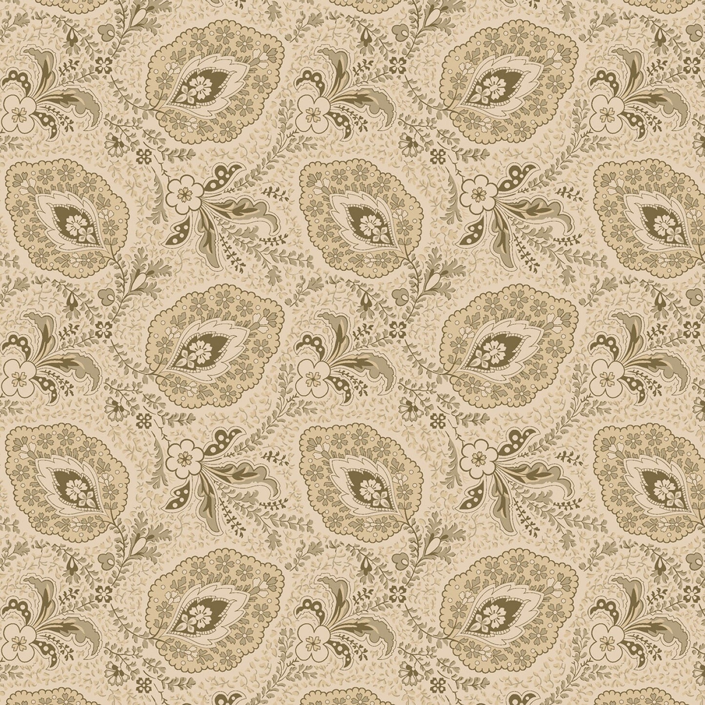 Maple House by Pam Buda Beige Paisley # R170820D-BEIGE