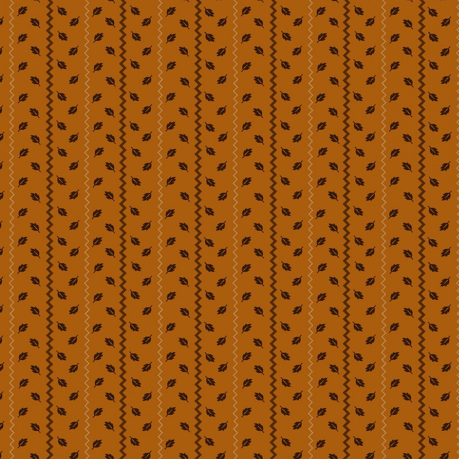 Autumn Farmhouse by Kim Diehl Orange Sprigged Stripe # 973-30