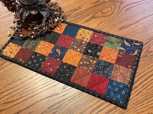 Primitive Farmhouse Scrappy Table Runner Item #1925