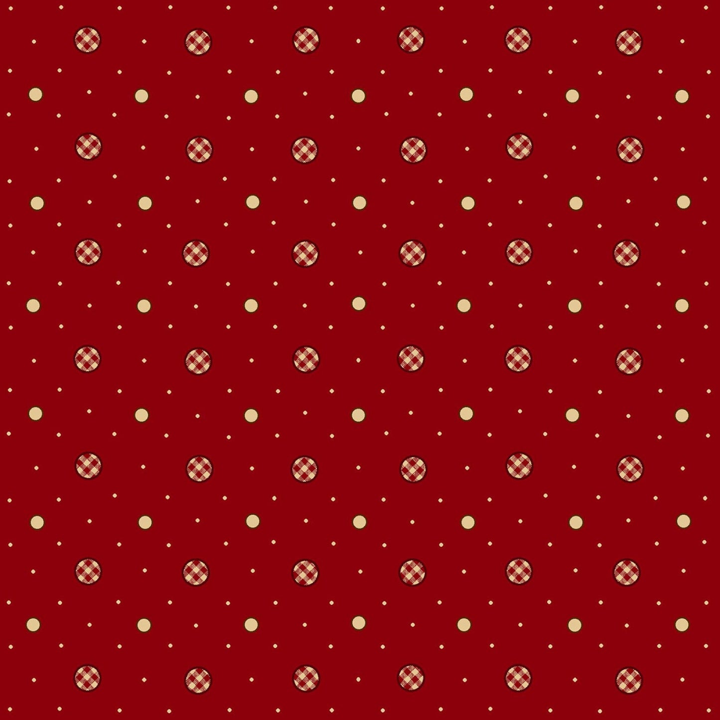 Garnets & Gingham by Kim Diehl Garnet Gingham Dots # 1345-88