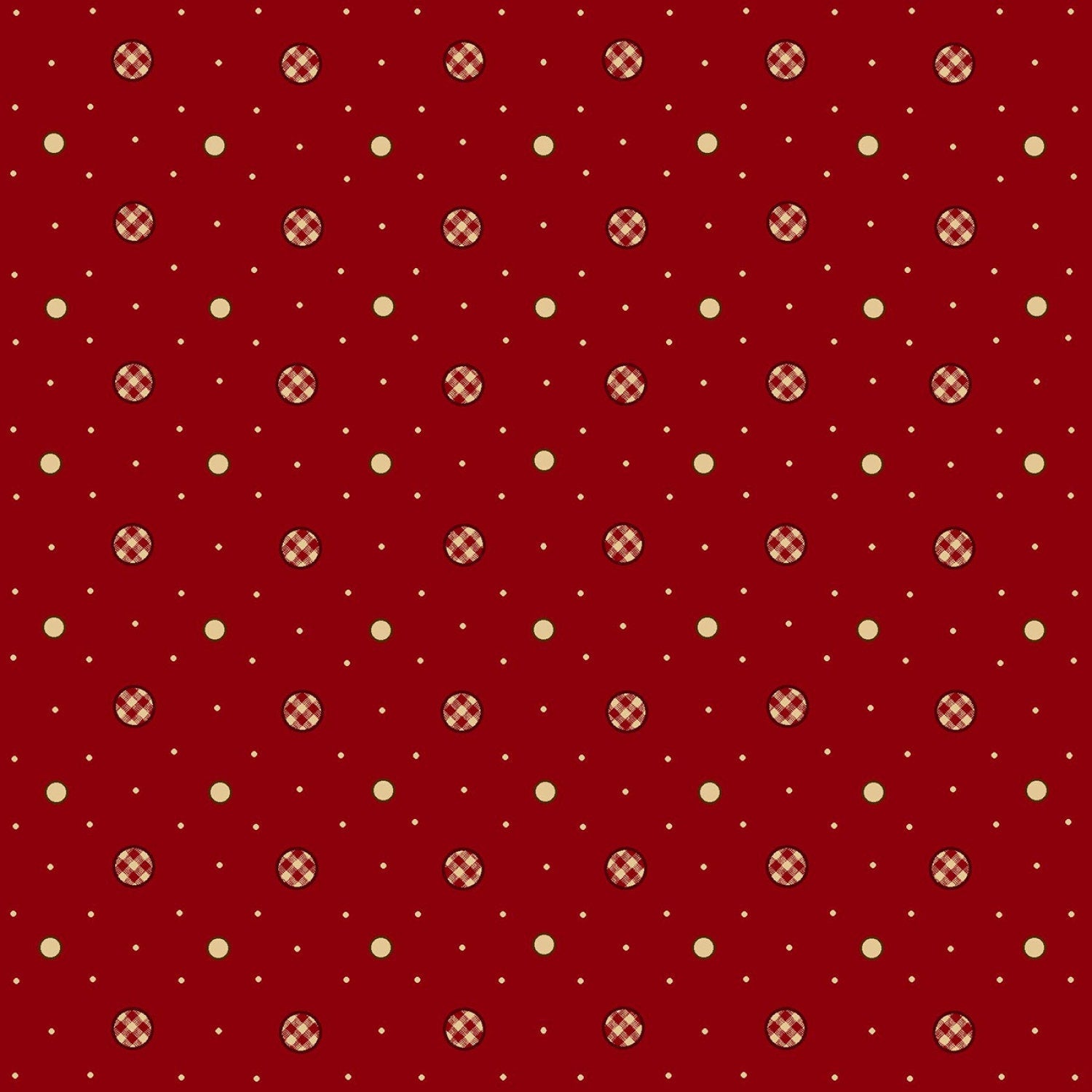 Garnets & Gingham by Kim Diehl Garnet Gingham Dots # 1345-88