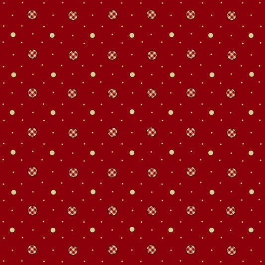 Garnets & Gingham by Kim Diehl Garnet Gingham Dots # 1345-88