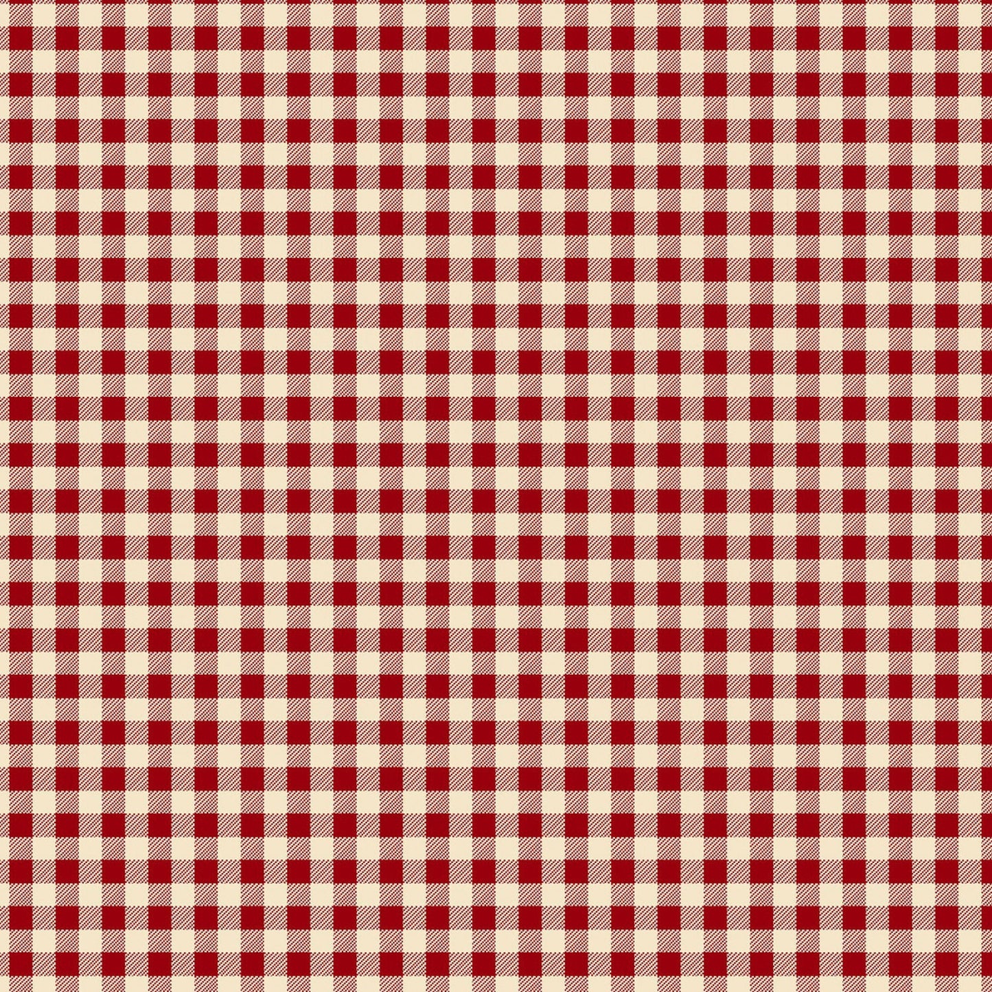 Garnets & Gingham by Kim Diehl Garnet/Cream Large Gingham # 1357-88