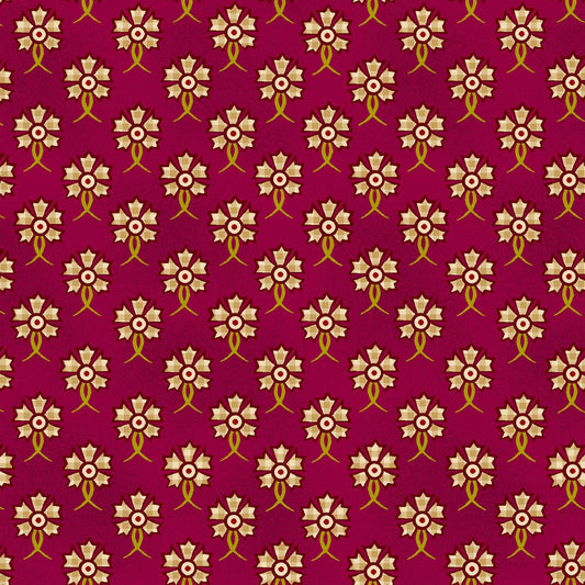 Garnets & Gingham by Kim Diehl Garnet Gingham Folk Floral # 1350-88