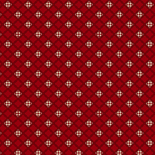 Garnets & Gingham by Kim Diehl Garnet Gingham Lattice # 1358-088