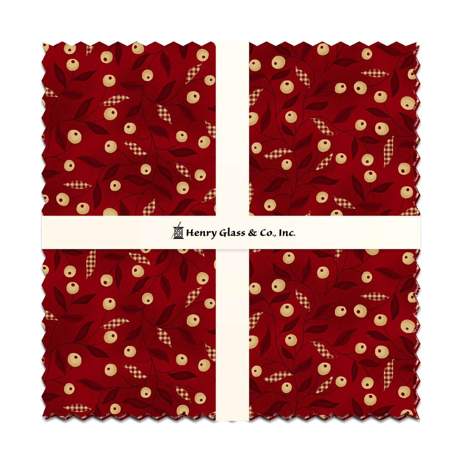 Garnets & Gingham by Kim Diehl 10in Squares Layer Cake, 42pcs # FB610HG-GARNETGINGHAM