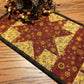 Primitive Farmhouse Autumn Star Table Runner Item #1932