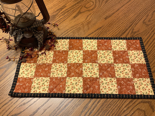 Primitive Farmhouse Autumn Table Runner Item #1929